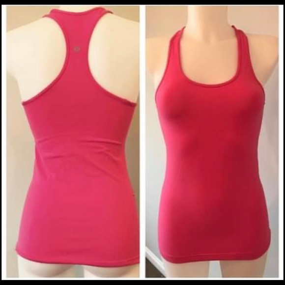 Lululemon Hot Pink Cool Racerback top Size 4 - Picture 1 of 1